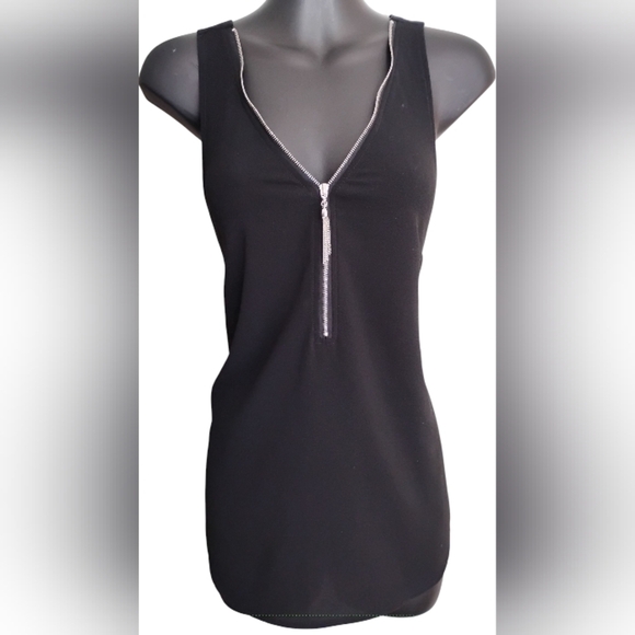 Dynamite Black Cut Out Backless Tank Top - Picture 2 of 7